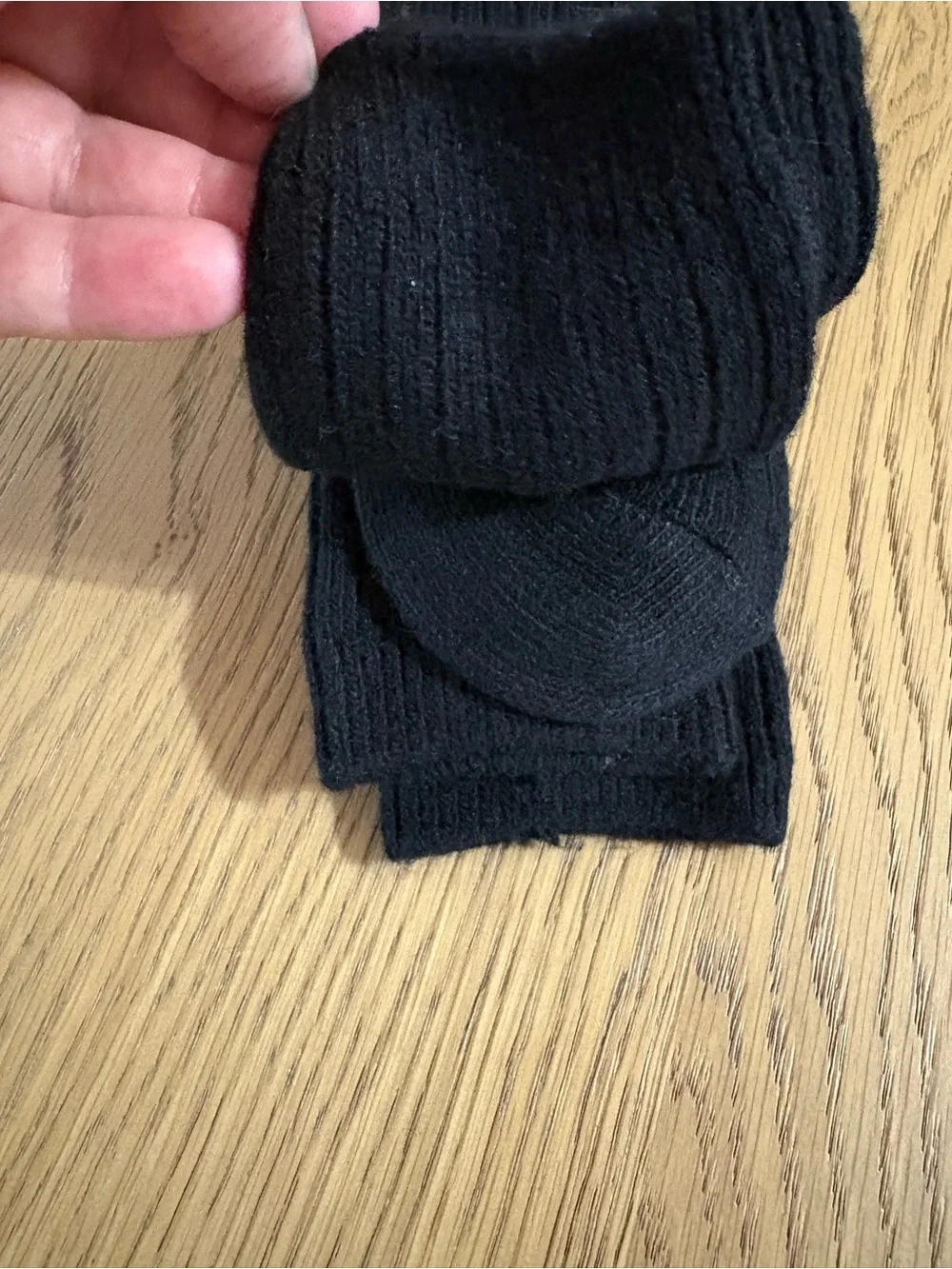 French Connection Black Ribbed Cashmere-Blend Socks - 2 Pack